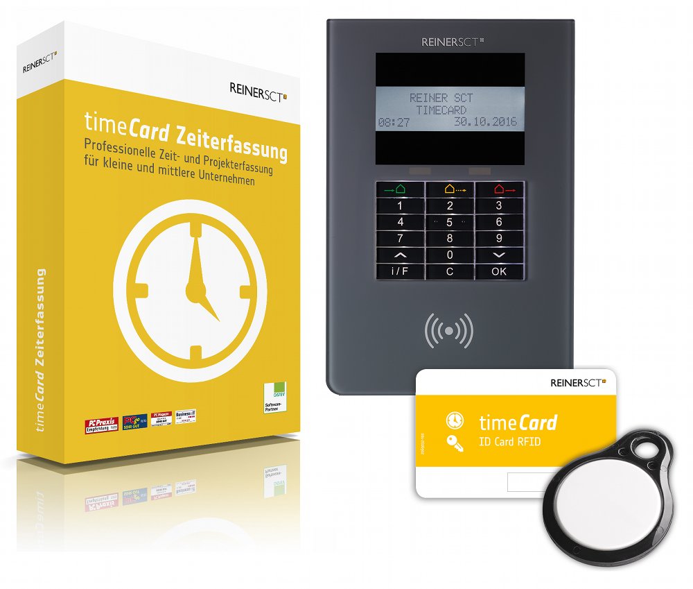 timeCard Zeiterfassung Zahner Net Netzwerktechnologie Zutrittskontrolle